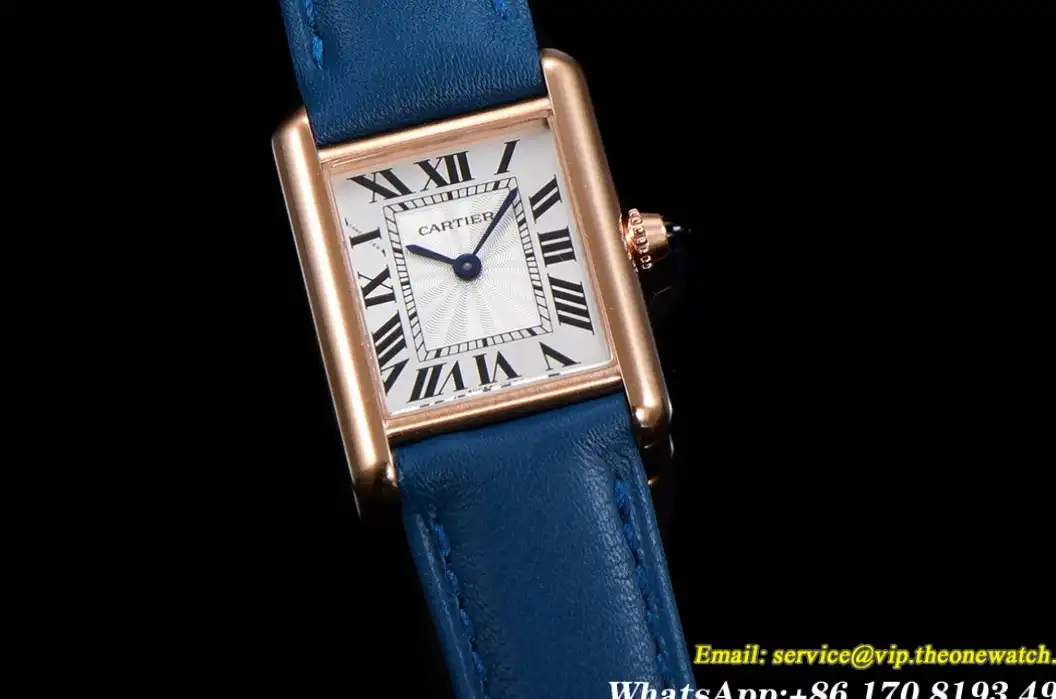 Cartier - Tank Louis 22mm Blue RG LE White Dial F1F Quartz