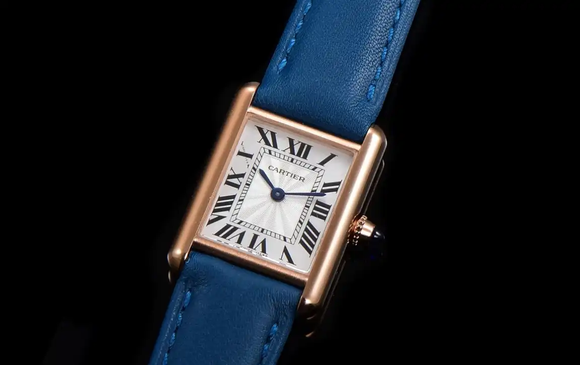 Cartier - Tank Louis 22mm Blue RG LE White Dial F1F Quartz