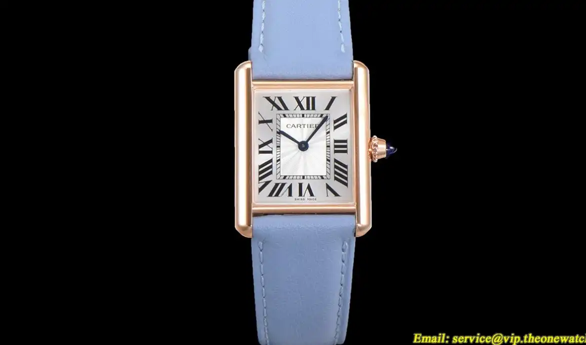 Cartier - Tank Louis 25.5mm Blue RG LE White Dial F1F Quartz