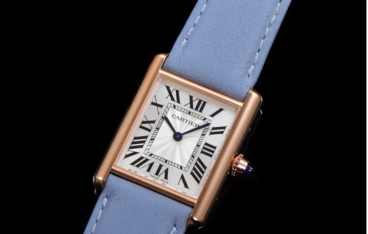 Cartier - Tank Louis 25.5mm Blue RG LE White Dial F1F Quartz