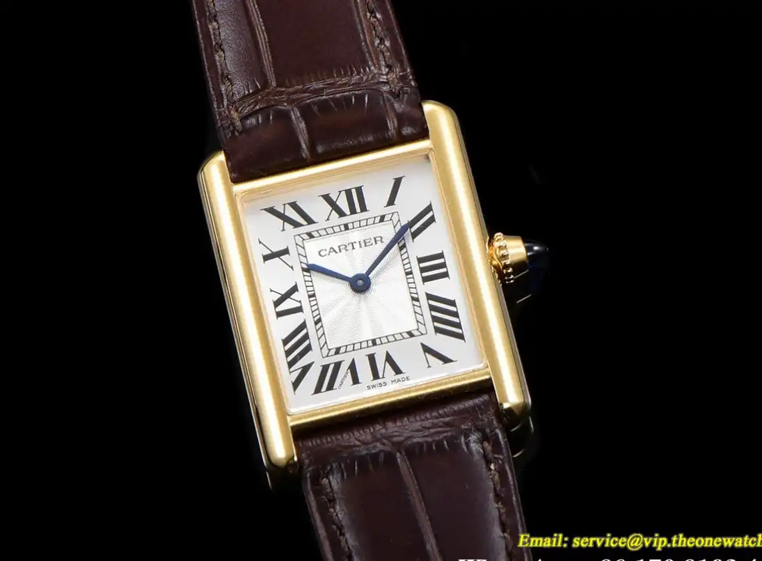 Cartier - Tank Louis 25.5mm Brown YG LE White Dial F1F Quartz