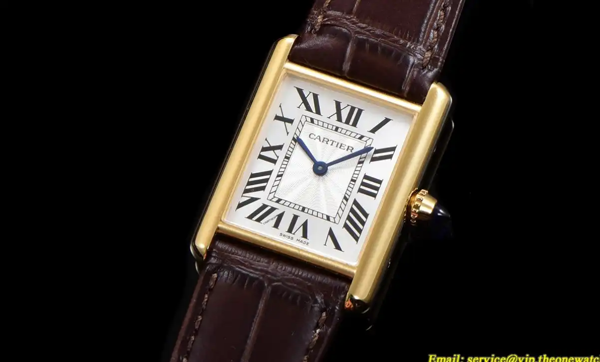 Cartier - Tank Louis 25.5mm Brown YG LE White Dial F1F Quartz