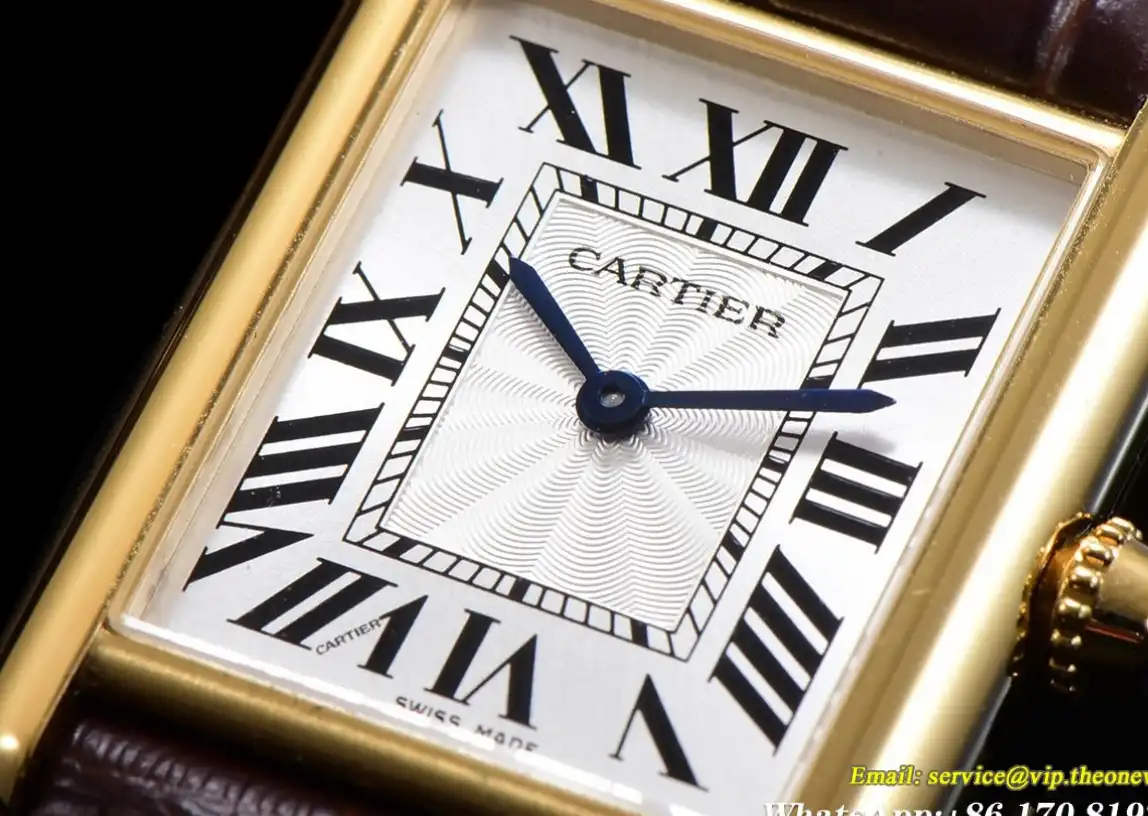 Cartier - Tank Louis 25.5mm Brown YG LE White Dial F1F Quartz