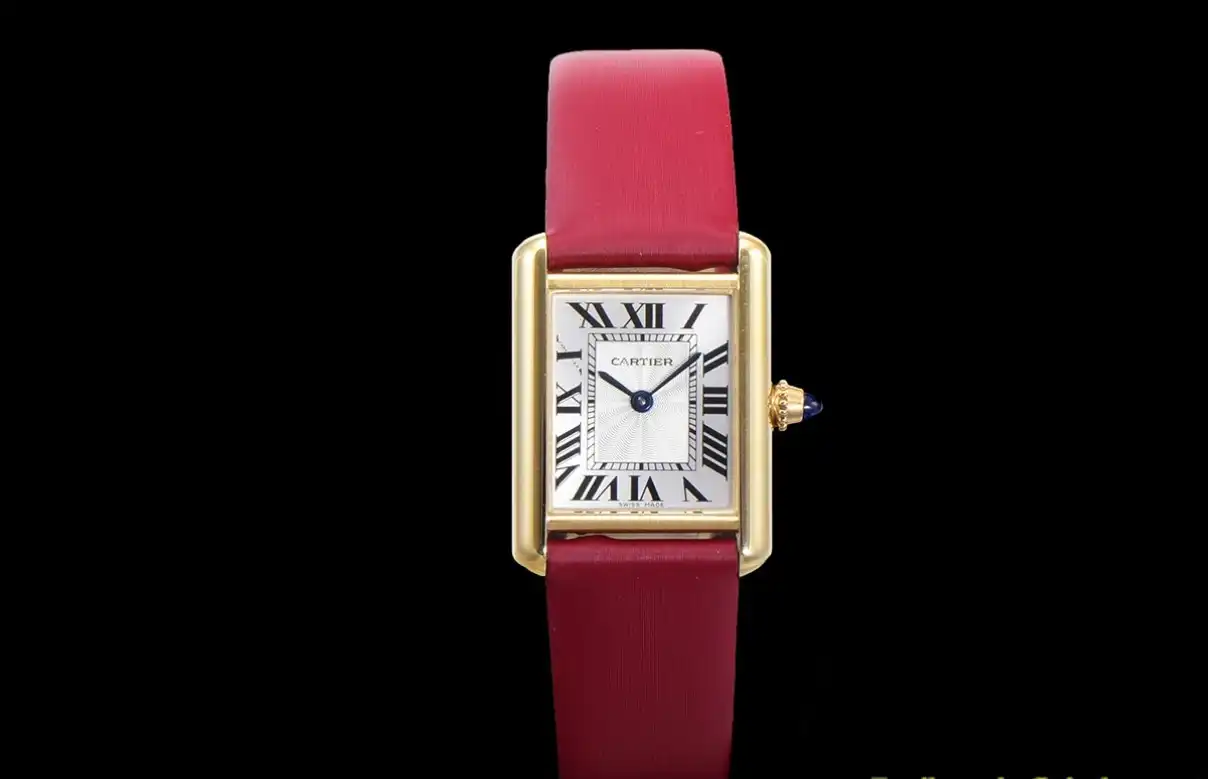 Cartier - Tank Louis 22mm Red YG SA White Dial F1F Quartz