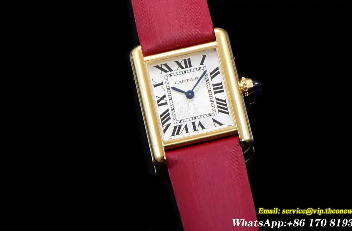 Cartier - Tank Louis 22mm Red YG SA White Dial F1F Quartz