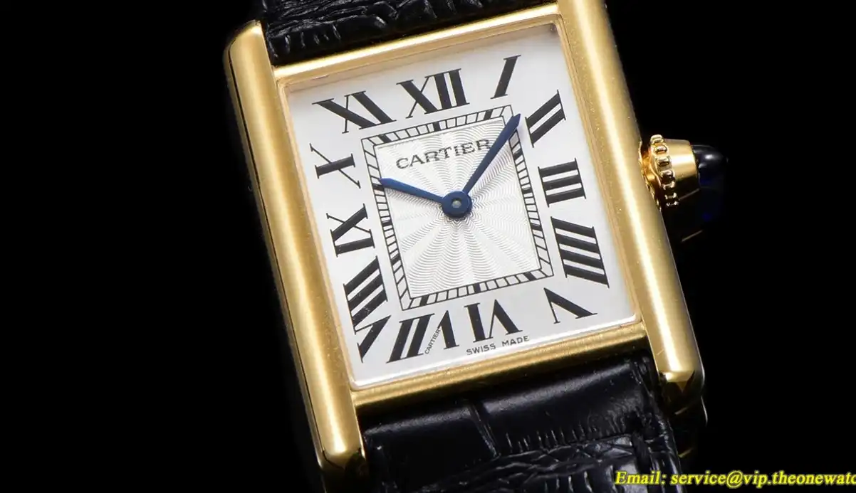 Cartier - Tank Louis 25.5mm Black YG LE White Dial F1F Quartz