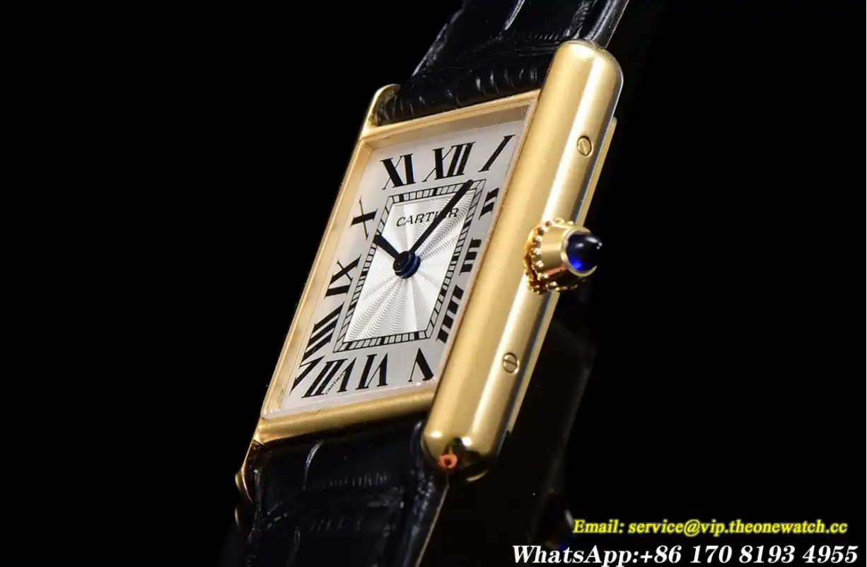 Cartier - Tank Louis 25.5mm Black YG LE White Dial F1F Quartz