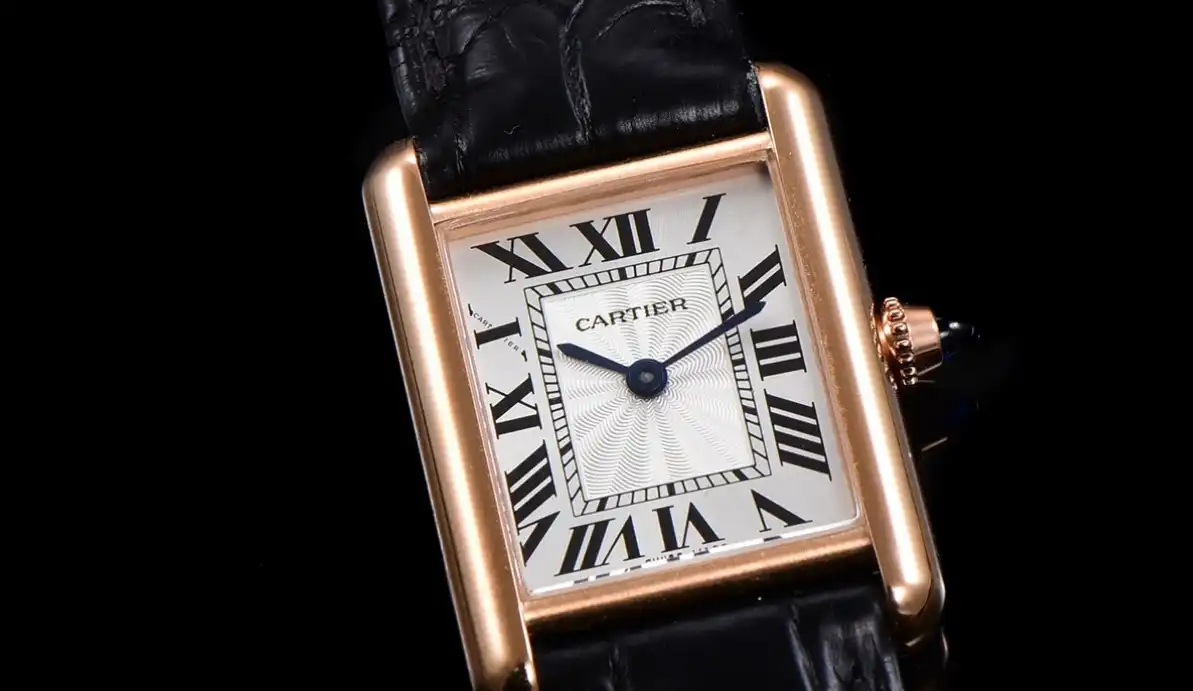 Cartier - Tank Louis 22mm Black RG LE White Dial F1F Quartz