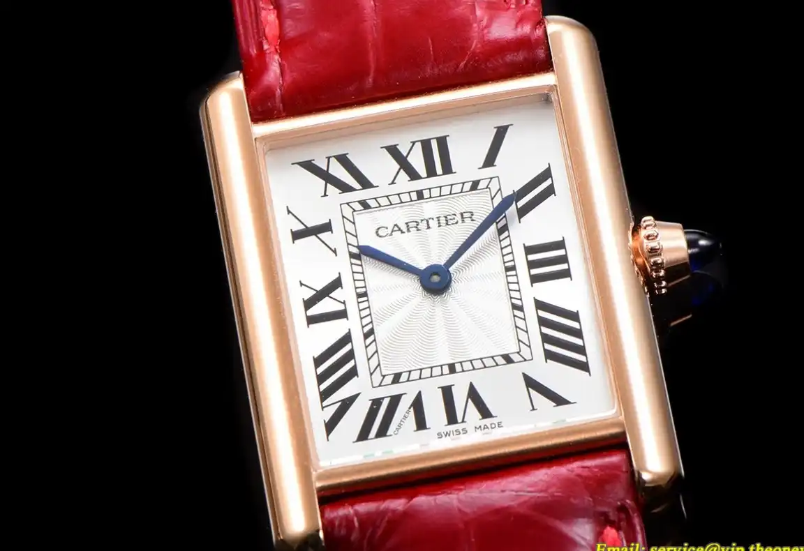 Cartier - Tank Louis 25.5mm Red RG LE White Dial F1F Quartz