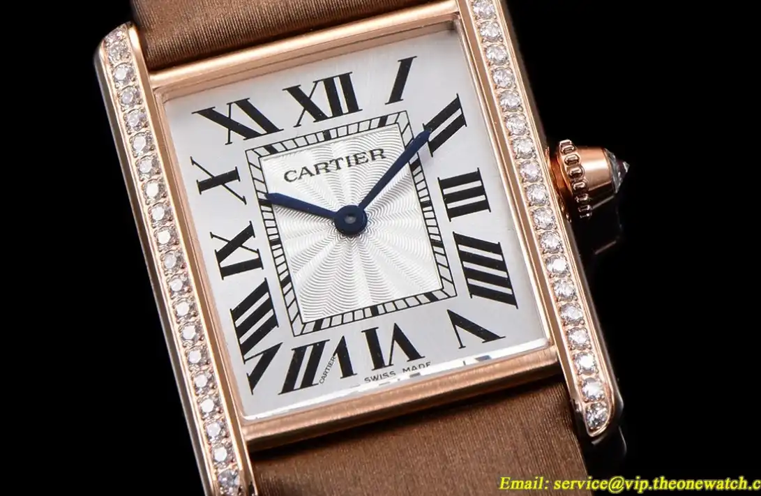 Cartier - Tank Louis 25.5mm Brown Dia RG SA White Dial F1F Quartz