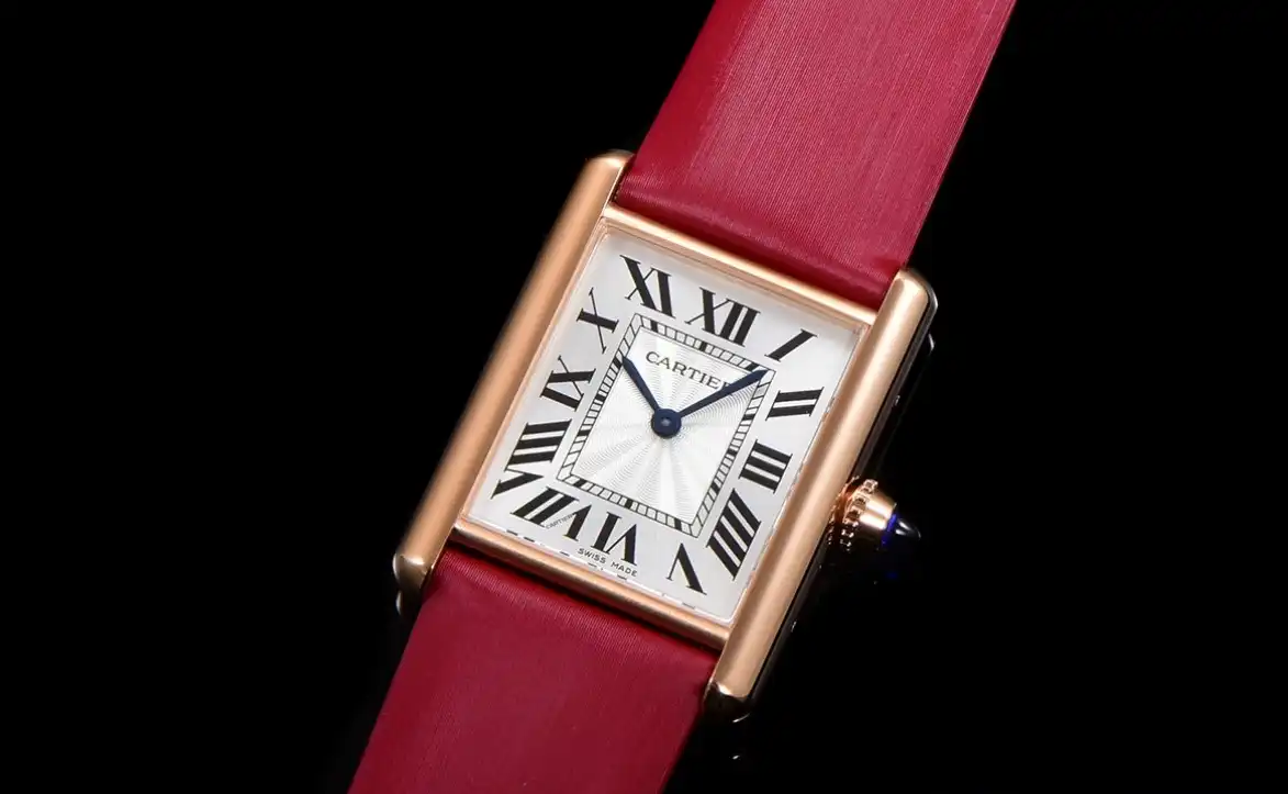 Cartier - Tank Louis 25.5mm Red RG SA White Dial F1F Quartz