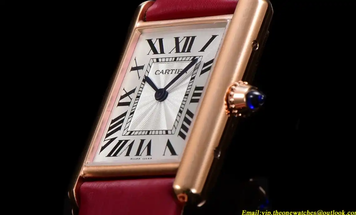 Cartier - Tank Louis 25.5mm Red RG SA White Dial F1F Quartz