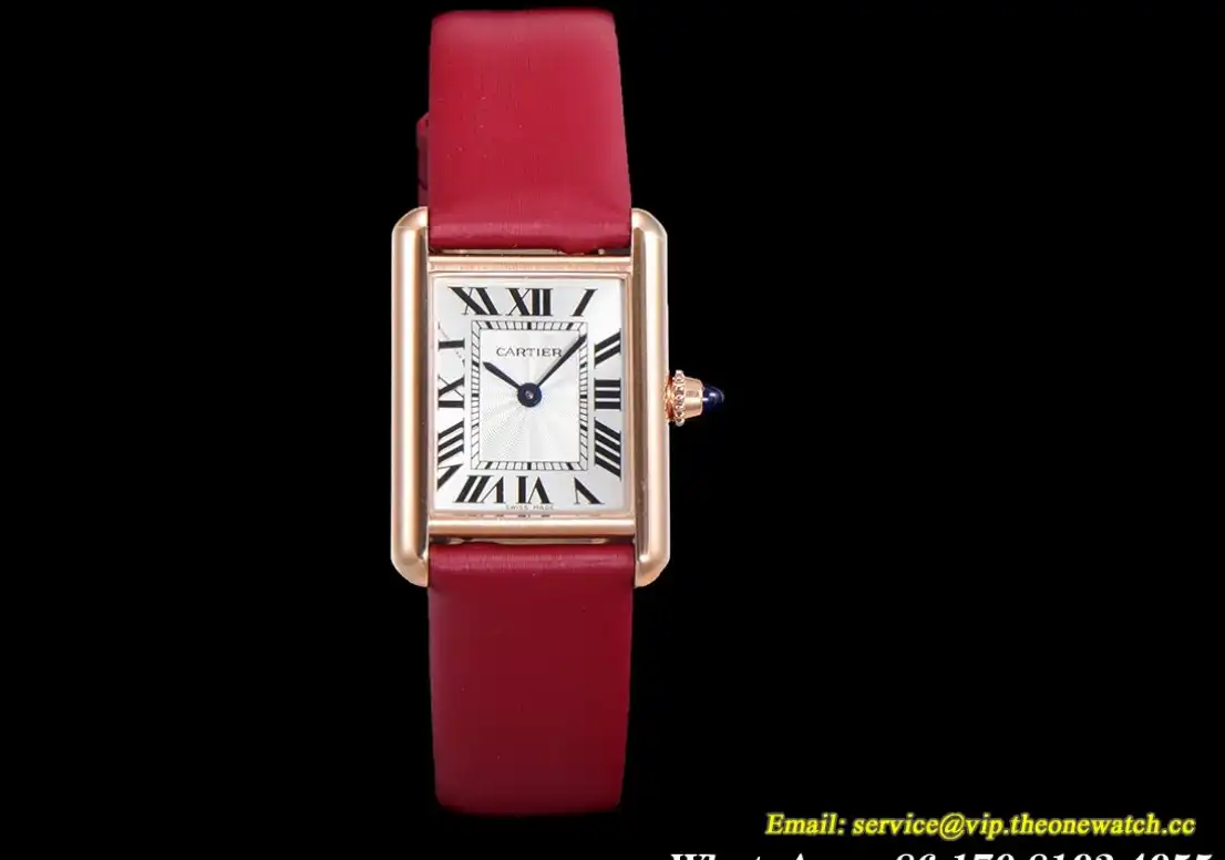 Cartier - Tank Louis 22mm Red RG SA White Dial F1F Quartz