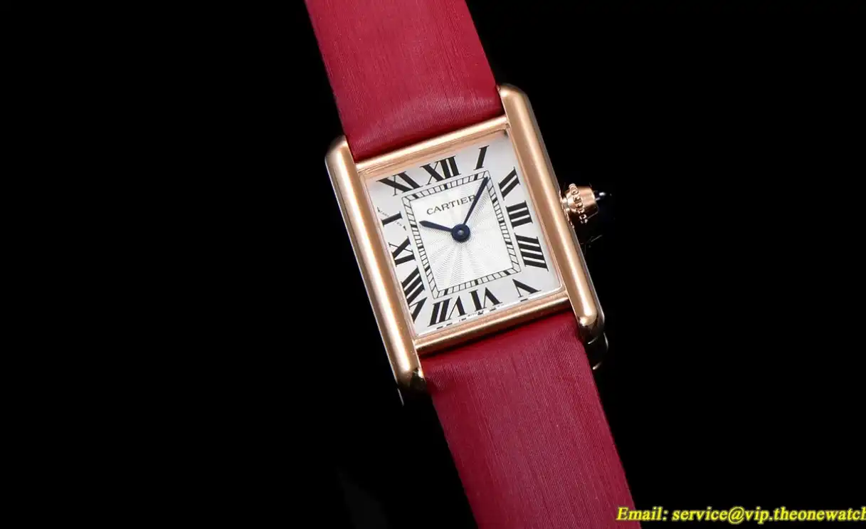 Cartier - Tank Louis 22mm Red RG SA White Dial F1F Quartz