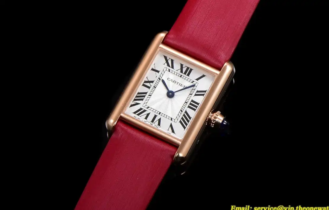 Cartier - Tank Louis 22mm Red RG SA White Dial F1F Quartz