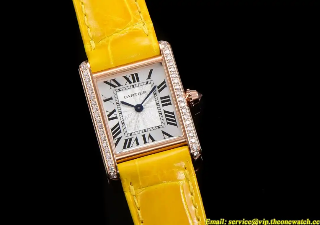 Cartier - Tank Louis 22mm Yellow Dia YG LE White Dial F1F Quartz