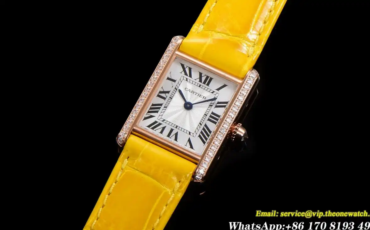 Cartier - Tank Louis 22mm Yellow Dia YG LE White Dial F1F Quartz