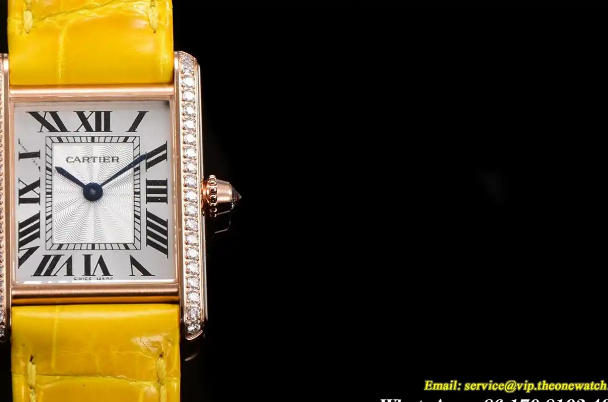 Cartier - Tank Louis 22mm Yellow Dia YG LE White Dial F1F Quartz