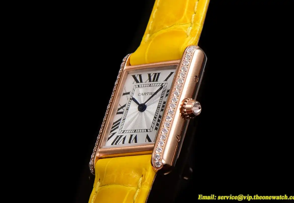 Cartier - Tank Louis 22mm Yellow Dia YG LE White Dial F1F Quartz