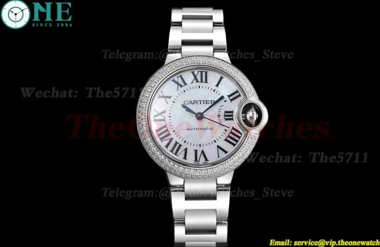 Ballon Bleu De Cartier 33mm SS SS Mop Rmn GDF NH05