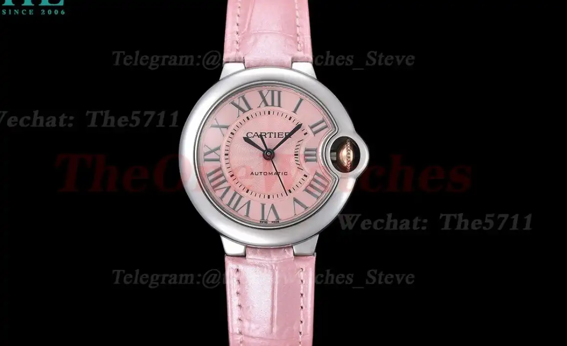 Ballon Bleu De Cartier 33mm SS LE Pink Dial GDF NH05