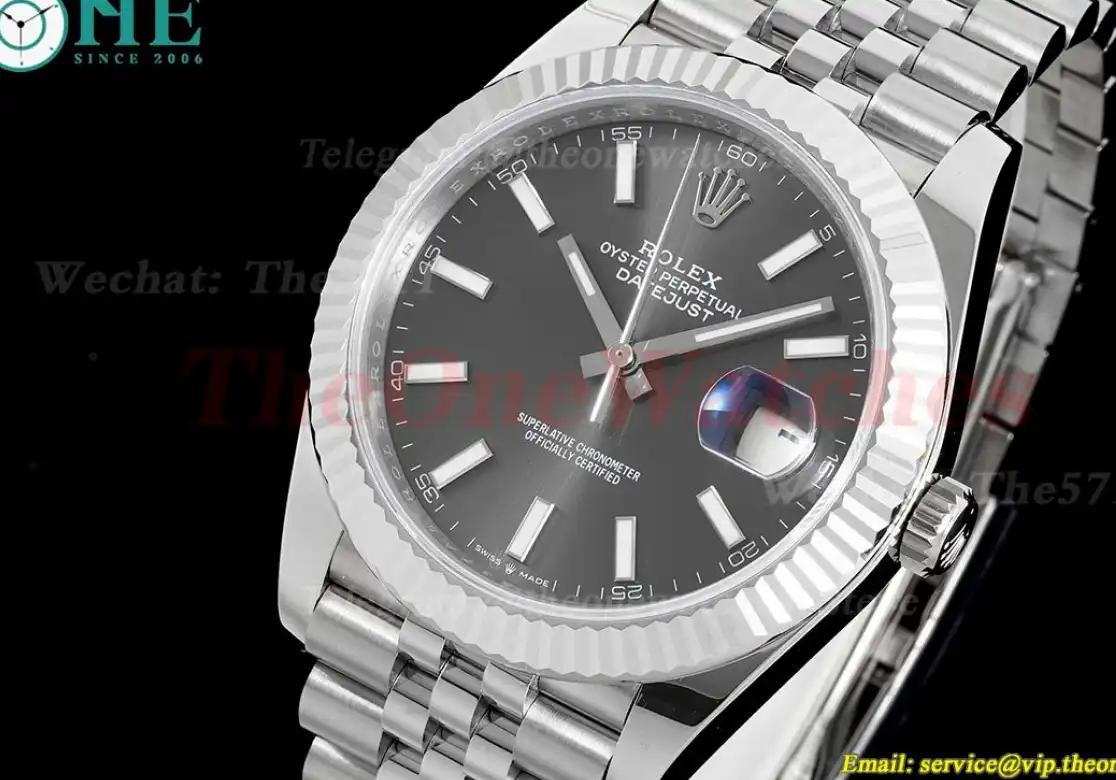 Datejust 126334 41mm Jub 904L SS SS Grey Stk ARF VR3235