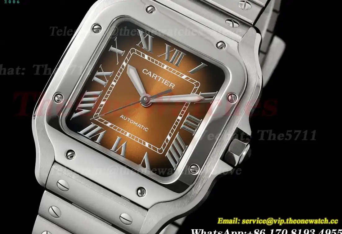 Santos De Cartier 35mm SS SS Brown Dial BVF MY9039