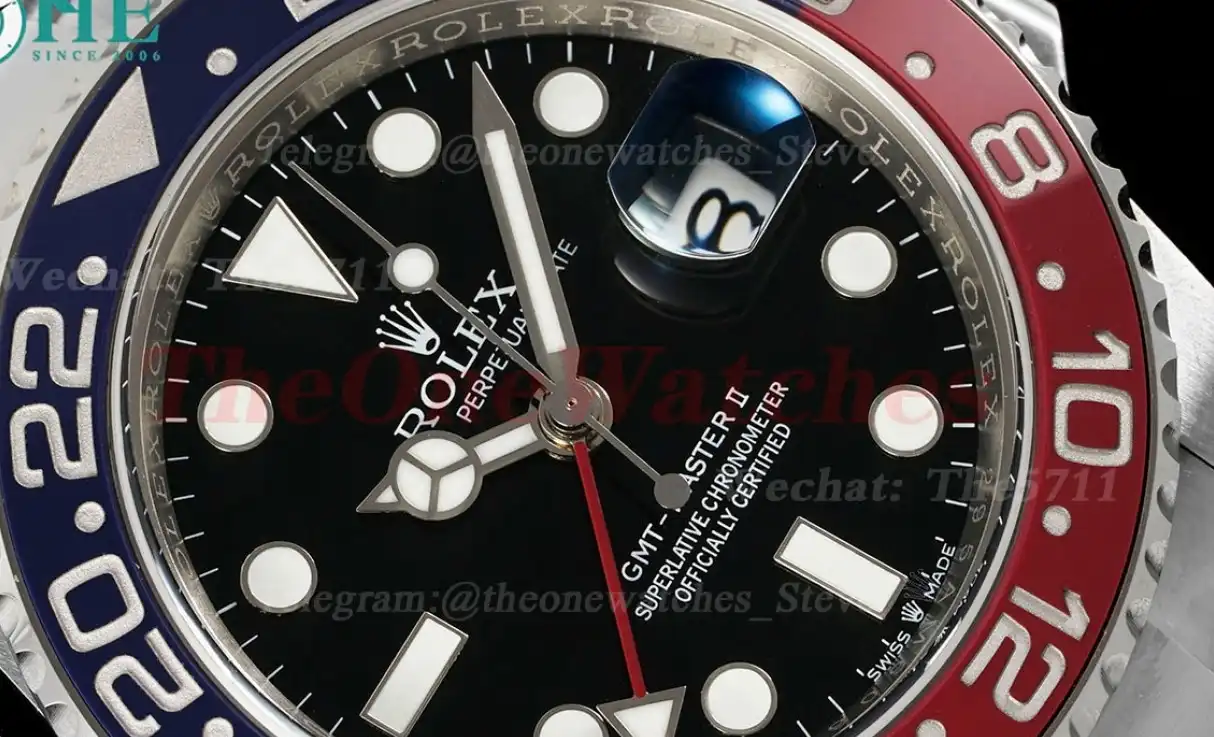 GMT Master II 126710 Pepsi Oys 40mm SS SS Black Dial EWEF VR3285