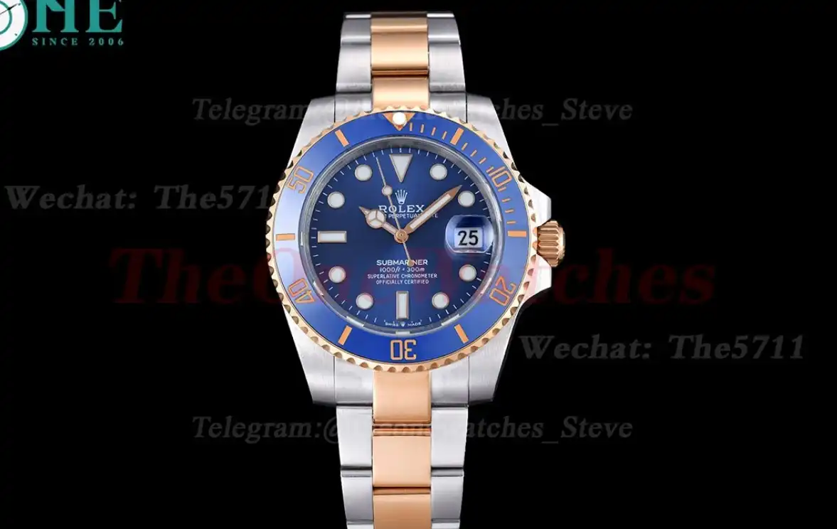 Submariner 41mm RG SS Blue Dial GDF MY8215