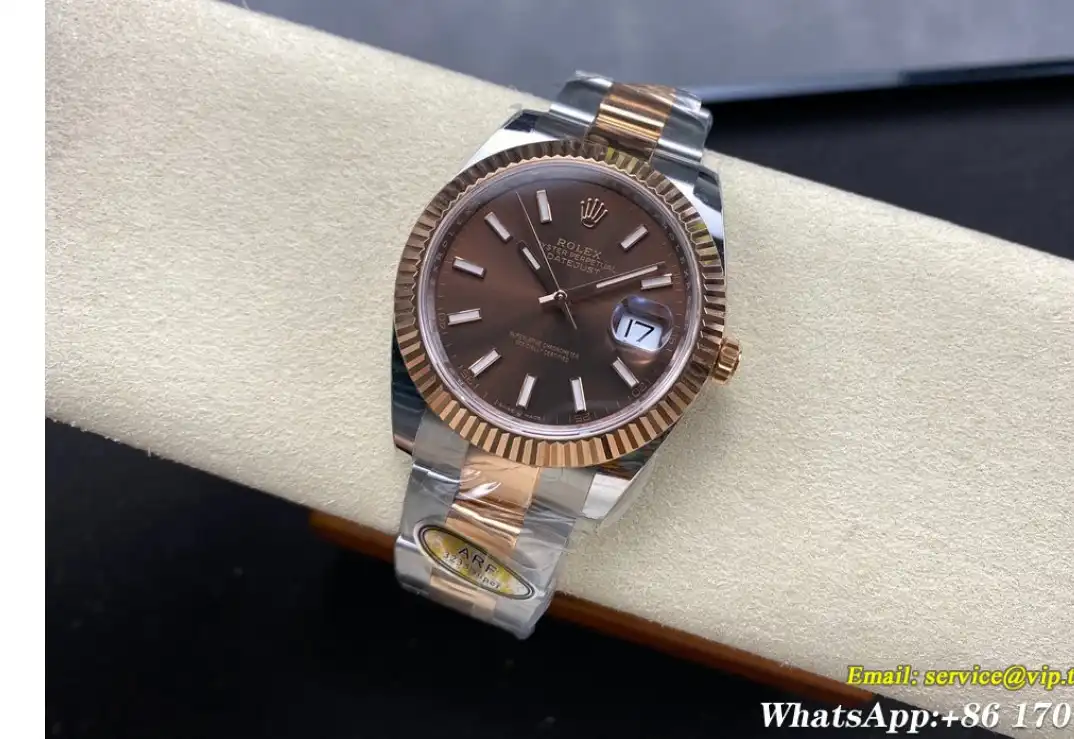 Datejust 126331 41mm Oys RG SS Brown Stk ARF SH3235(Tungsten Heavy Version)