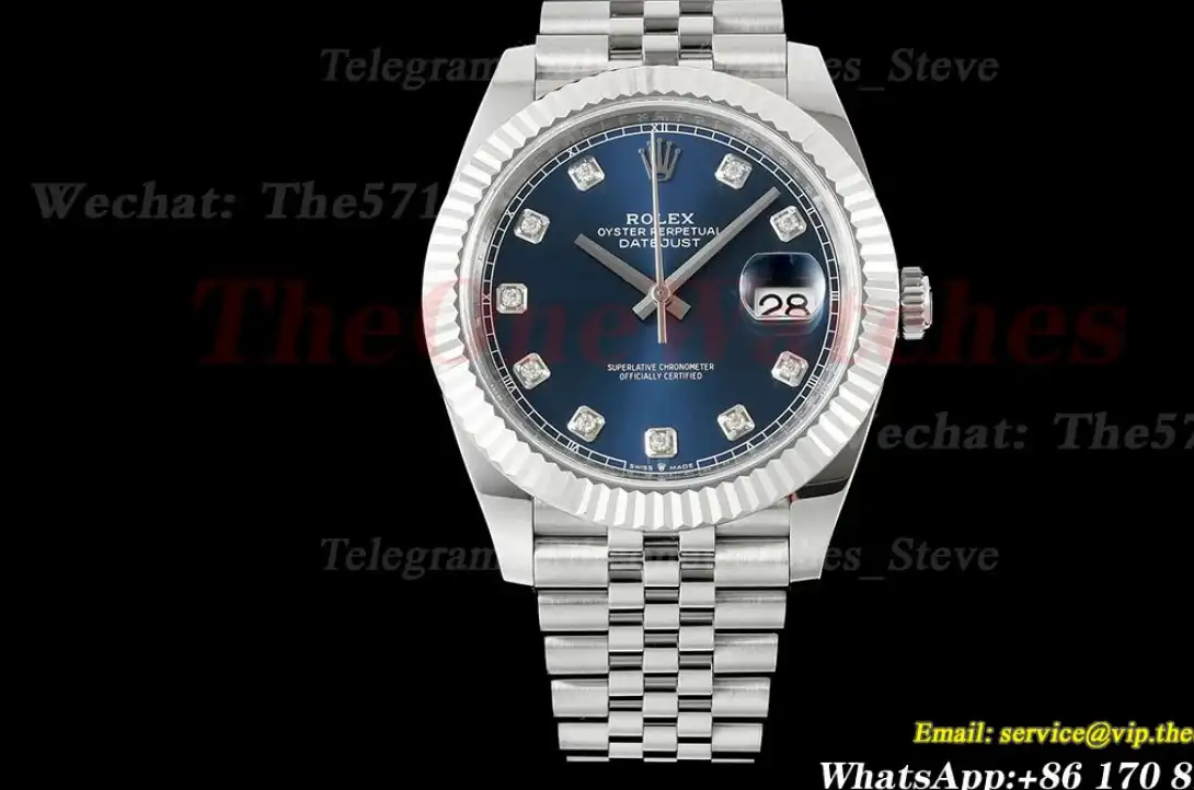 Datejust 126334 41mm Jub SS SS Blue Dia JQF VR3235