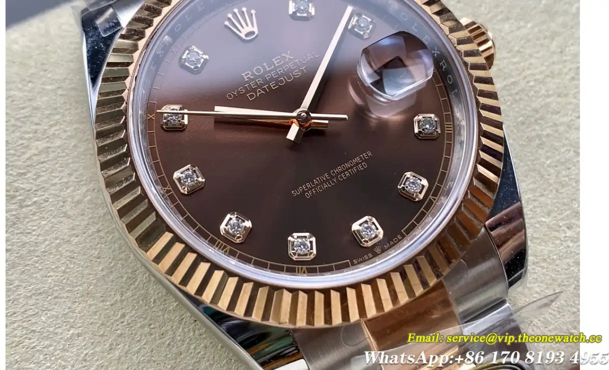 Datejust 126331 41mm Oys RG SS Brown Dia ARF SH3235(Tungsten Heavy Version)