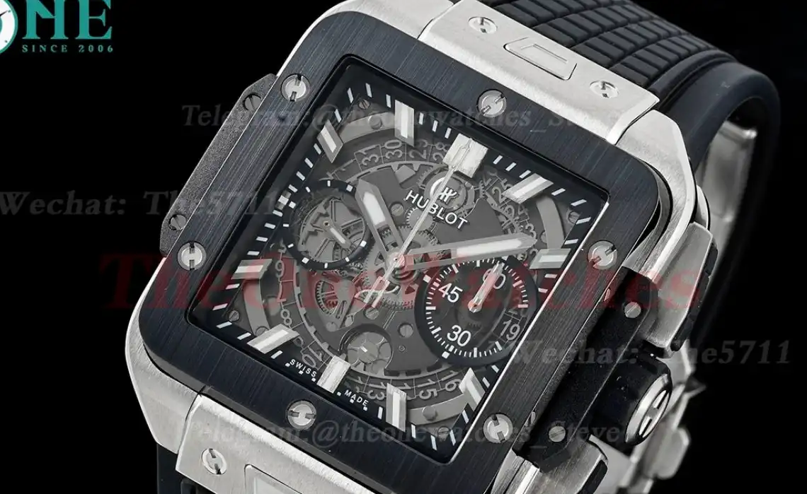 Square Bang Unico 42mm Cer SS RU Skeleton Dial BBF HUB1280A