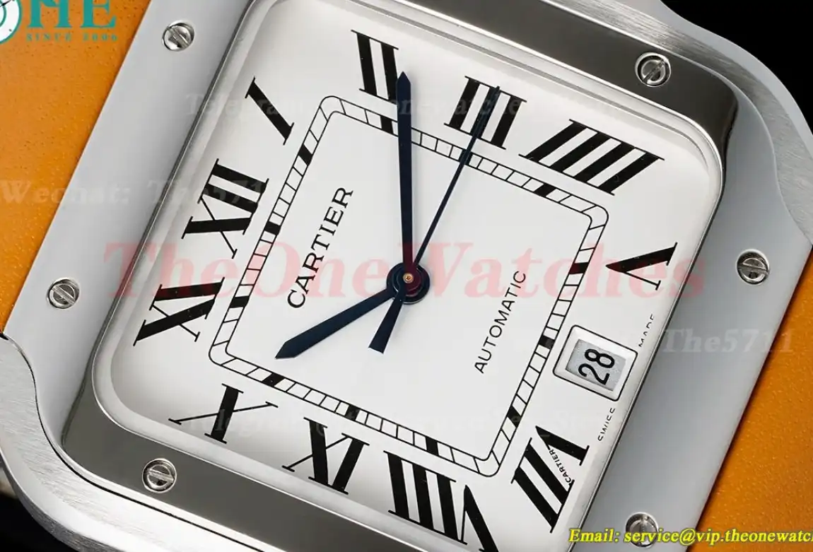 Santos De Cartier 40mm XL Yellow SS LE White Dial AF MY9015