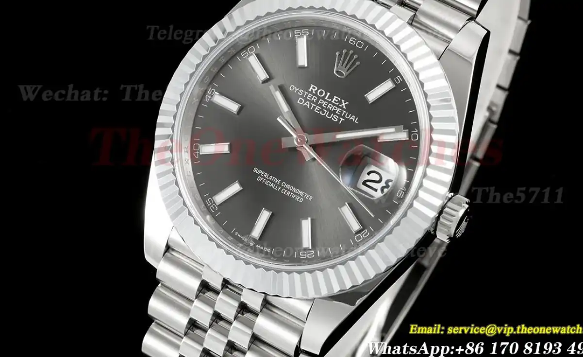 Datejust 126334 41mm Jub SS SS Grey Dial JQF VR3235