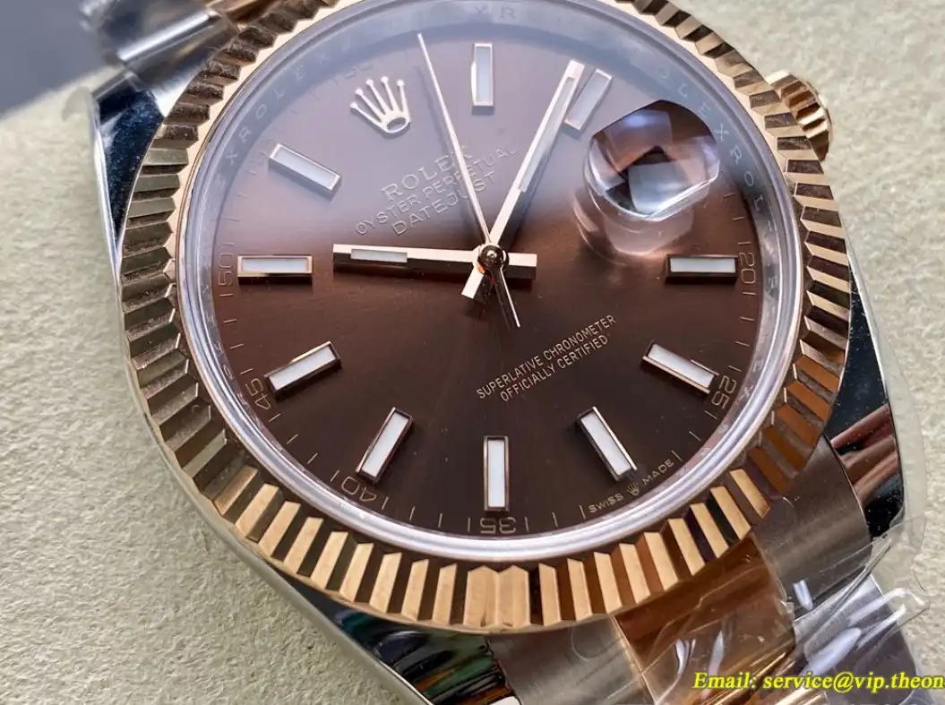 Datejust 126331 41mm Oys RG SS Brown Stk ARF SH3235(Tungsten Heavy Version)