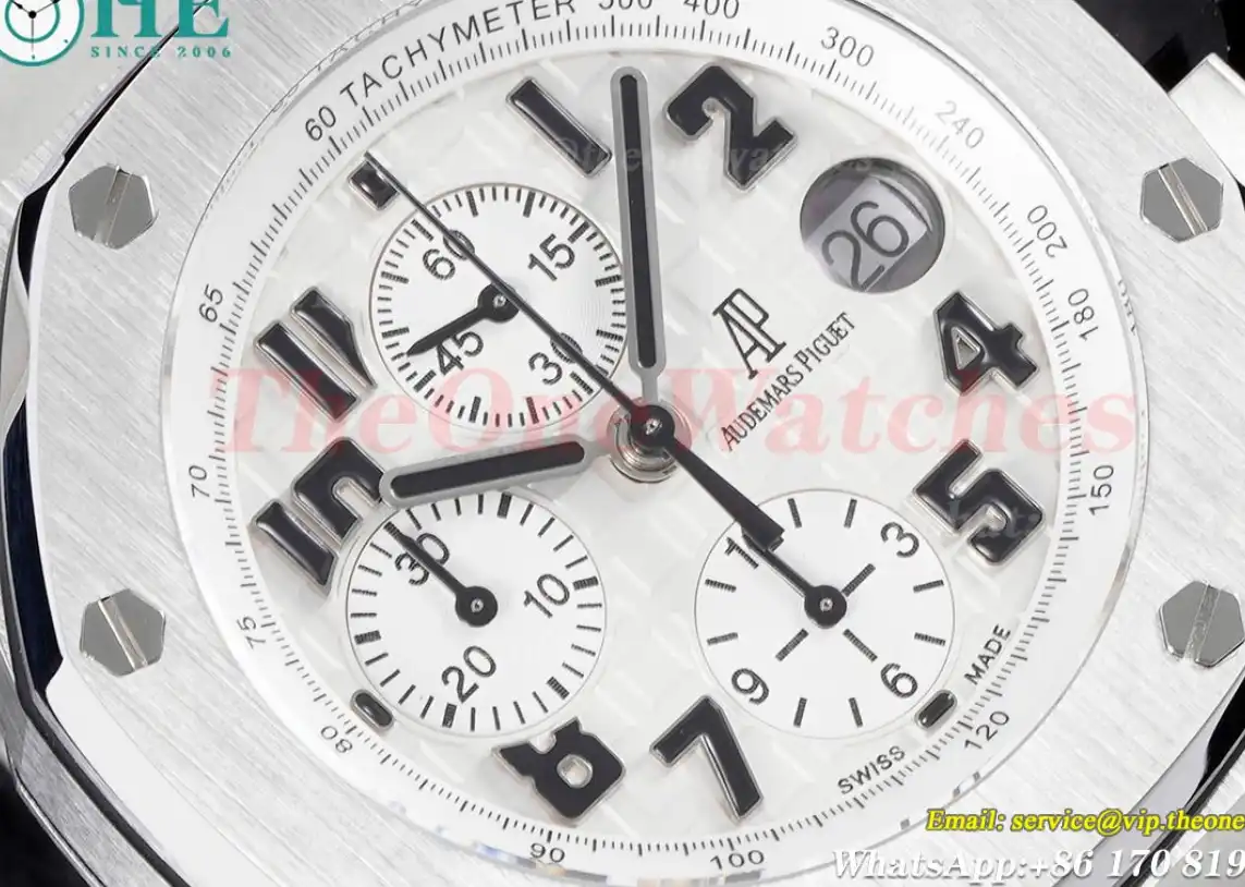 Royal Oak Offshore 42mm SS LE White Wht APF A7750