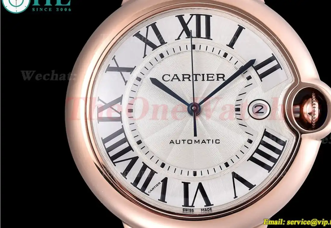 Ballon Bleu De Cartier 42mm RG RG White Dial GDF MY8215