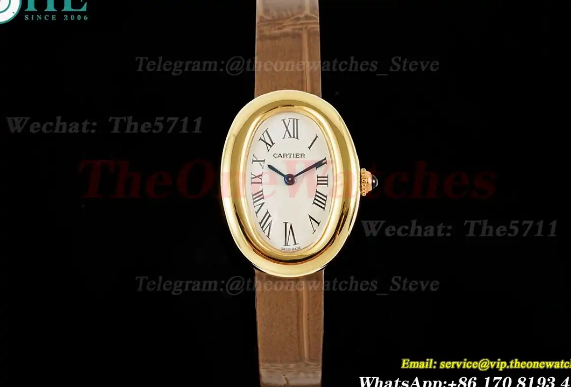 Baignoire Ladies 31mm Brown YG LE White Dial AF Quartz