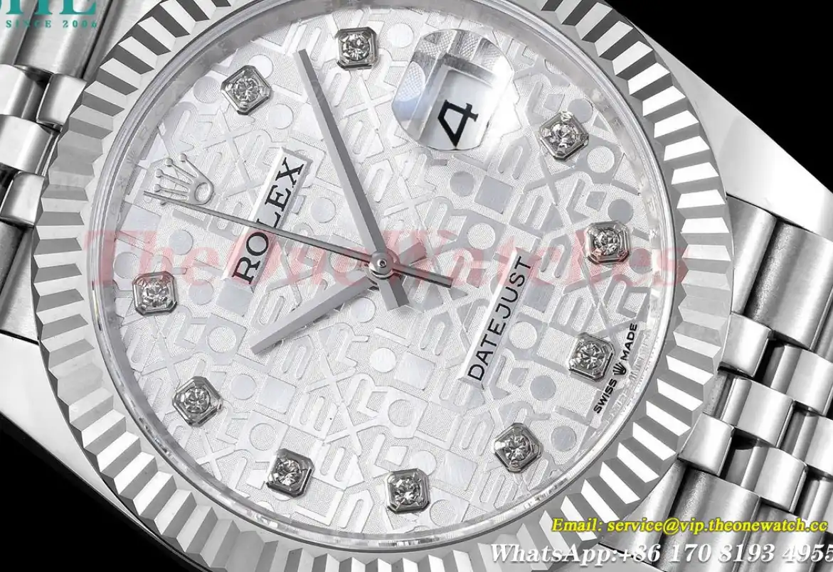 Datejust 126334 41MM SS SS White Textured Dial EWEF A3235