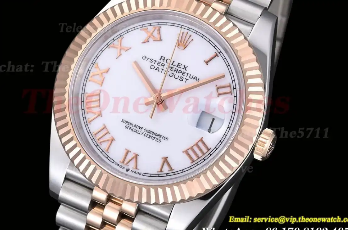 Datejust 126331 41MM RG SS White Rmn EWEF A3235