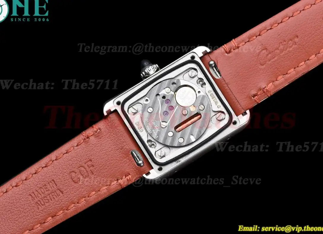 Tank Must Small White dial On Red Leather Strap K11F Quartz