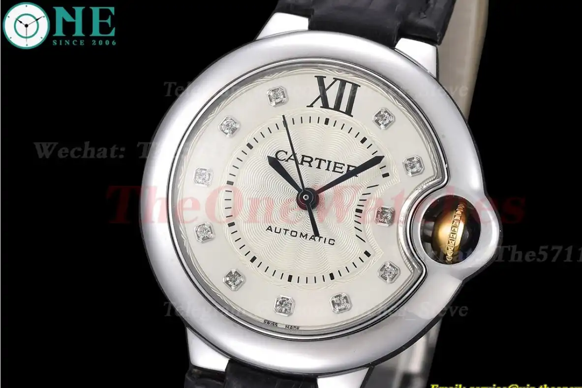 Ballon Bleu De Cartier 33mm SS LE White Dia GDF NH05