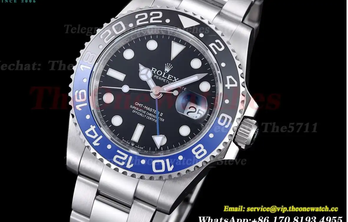 GMT Master II 126710 Batman Oys 40mm Black Blue EWF V2 VR3285