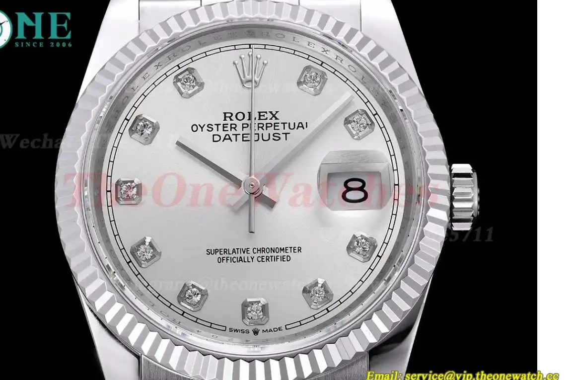 Datejust 126234 36mm Jubilee 904L SS SS Silver Dia GMF VR3235