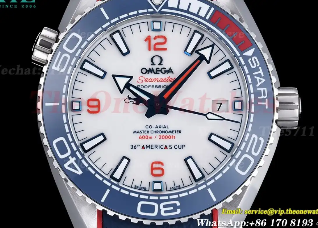 Seamaster 600M 43.5mm America's Cup SS RU White VSF A8900 Super Clone