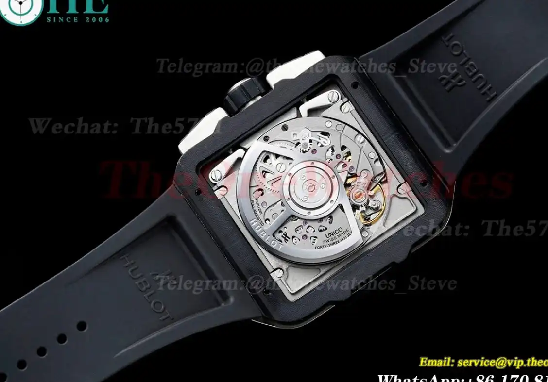 Square Bang Unico 42mm Cer SS RU Skeleton Dial BBF HUB1280A