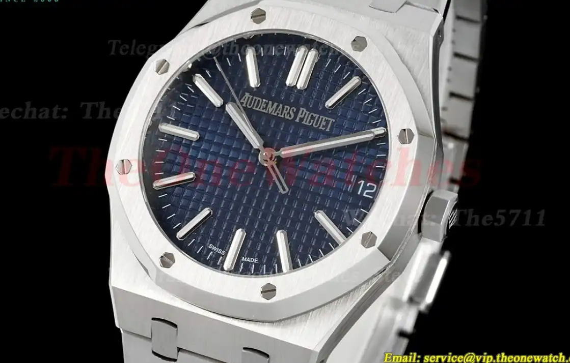 Royal Oak 41mm 15510 SS SS Dark Blue Stk IPF A4302 Super Clone