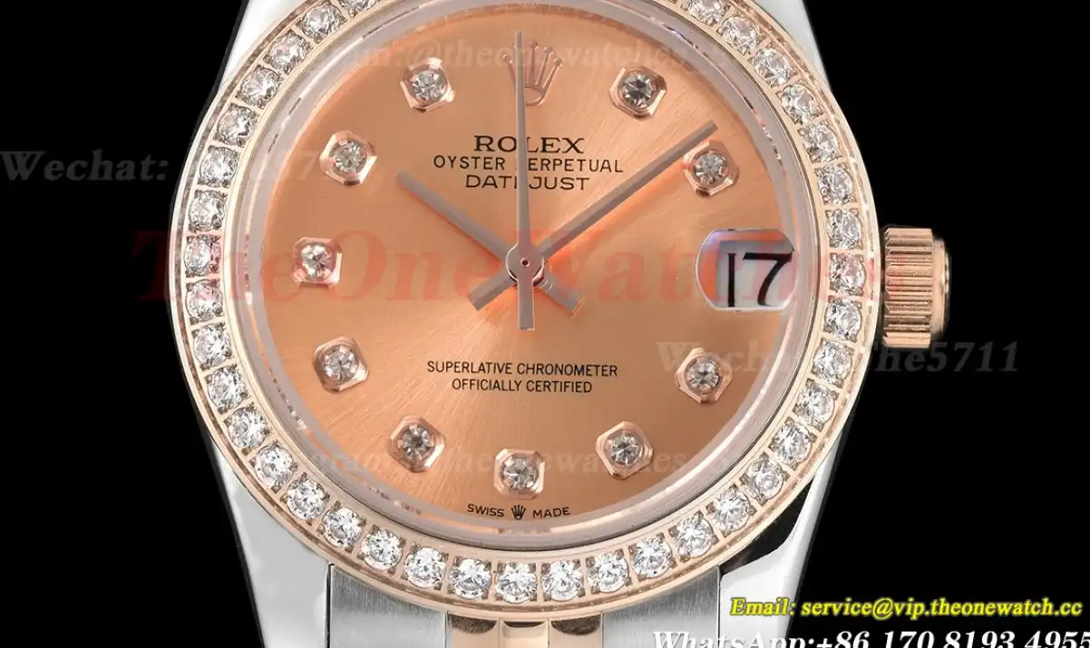 Datejust 28mm Dia RG SS Rose Gold Dia GDF MY8215