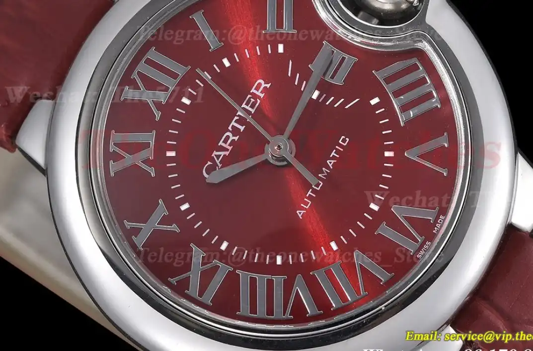 Ballon Bleu De Cartier 33mm SS LE Red Dial GDF NH05